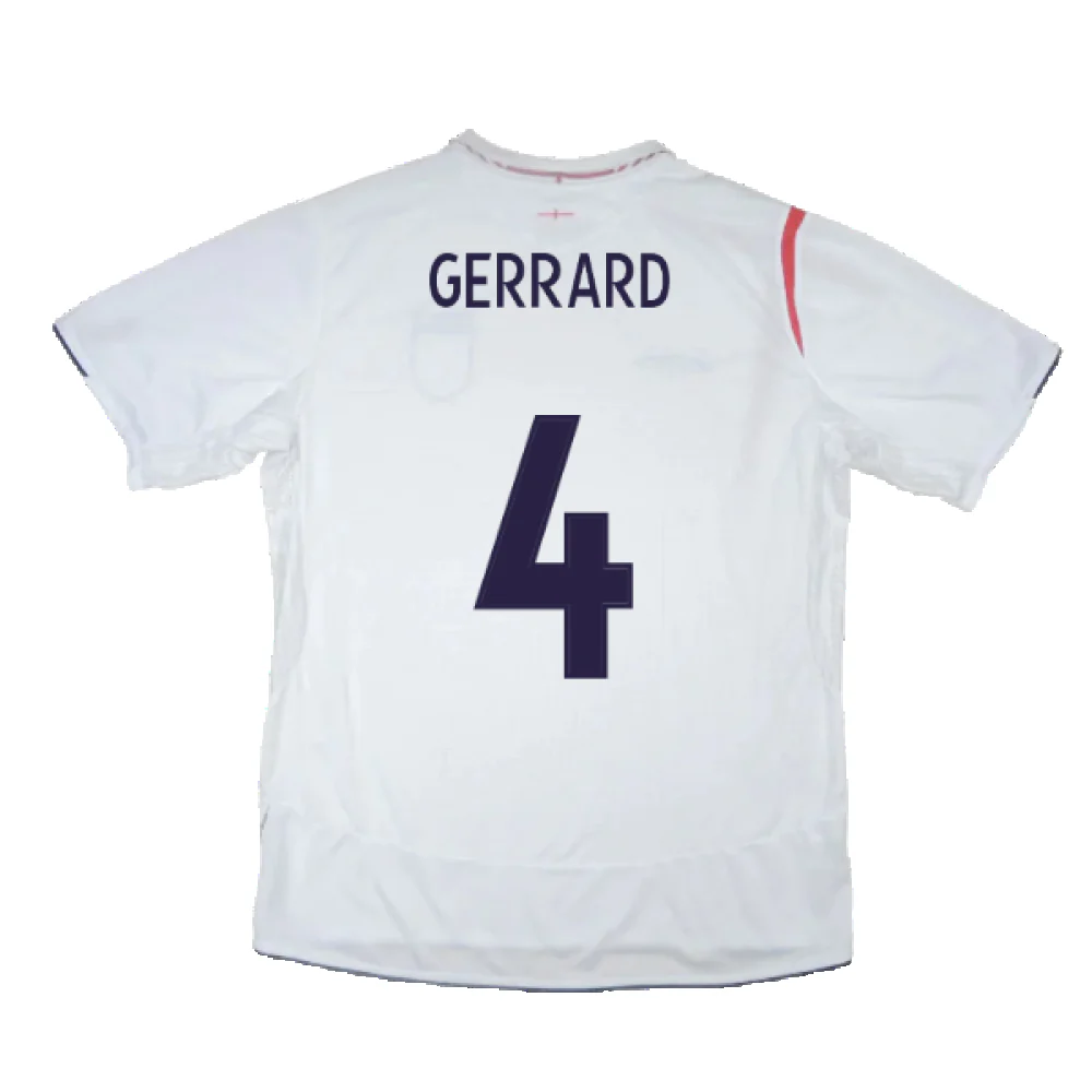 England 2005-2007 Home Shirt (Excellent) (GERRARD 4) - Image 2