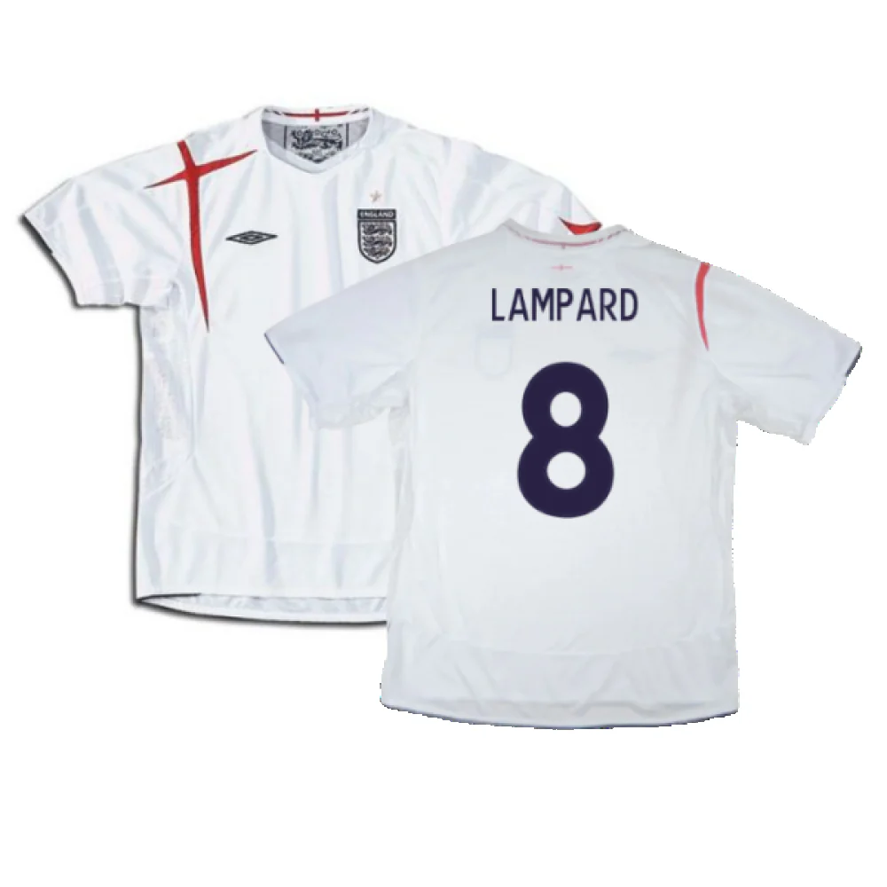 England 2005-2007 Home Shirt (XL) (Excellent) (LAMPARD 8)