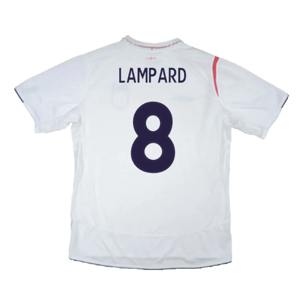 England 2005-2007 Home Shirt (XL) (Excellent) (LAMPARD 8) - Image 2