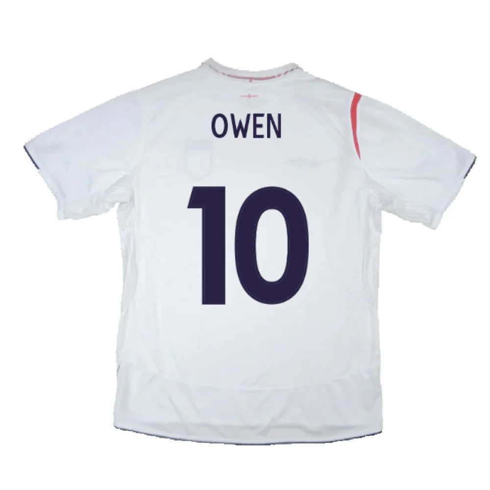 England 2005-2007 Home Shirt (XL) (Excellent) (OWEN 10) - Image 2