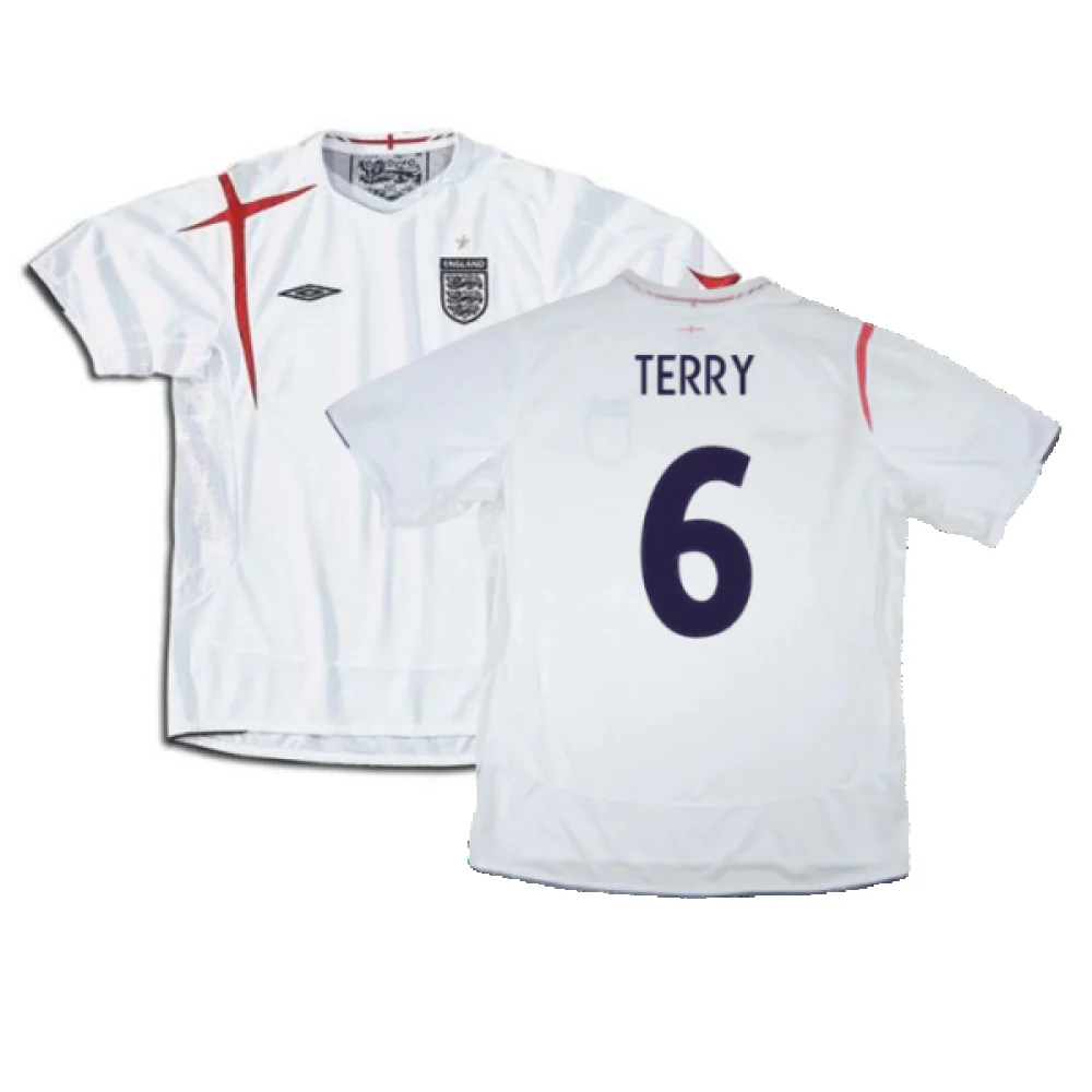 England 2005-2007 Home Shirt (XL) (Excellent) (TERRY 6)