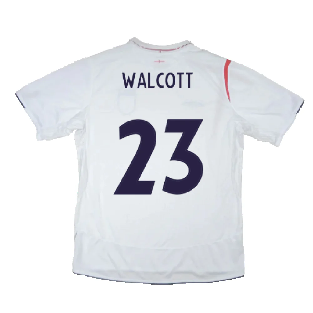 England 2005-2007 Home Shirt (XL) (Excellent) (WALCOTT 23) - Image 2