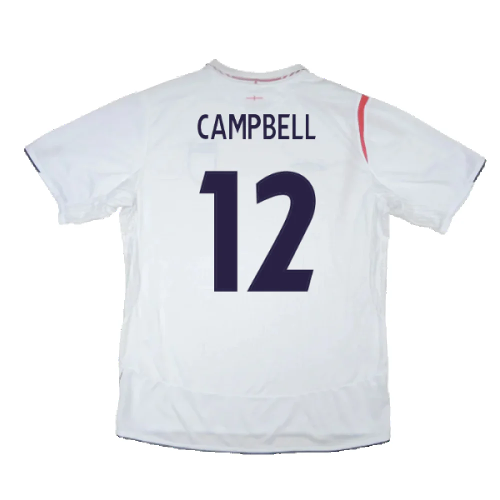 England 2005-2007 Home Shirt (XXL) (Very Good) (Very Good) (CAMPBELL 12) - Image 2