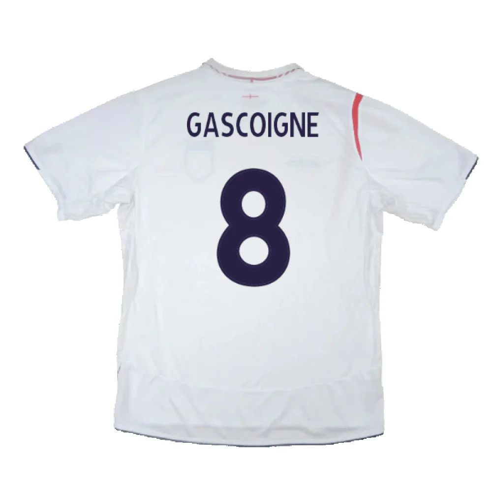 England 2005-2007 Home Shirt (XXL) (Very Good) (Very Good) (GASCOIGNE 8) - Image 2