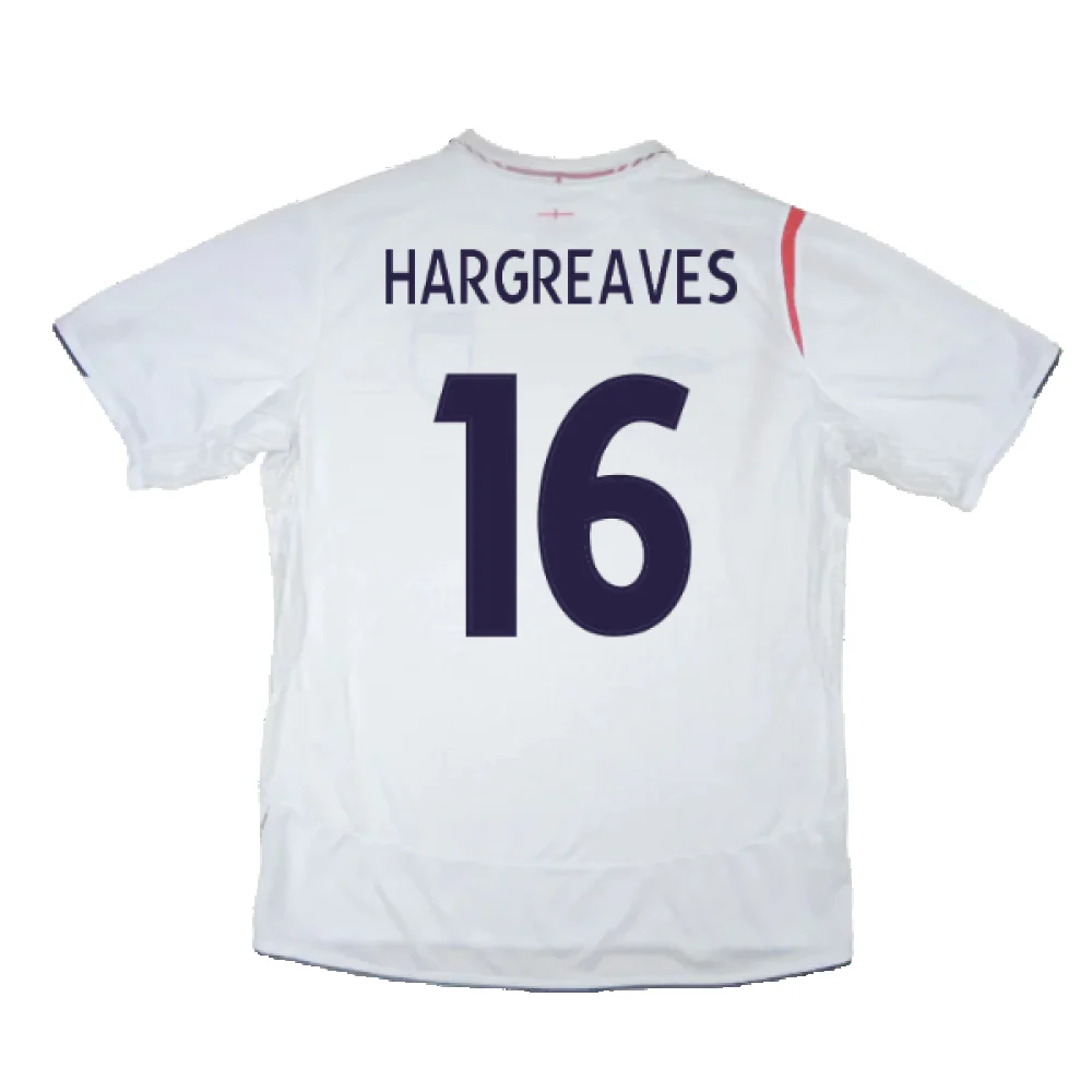 England 2005-2007 Home Shirt (XXL) (Very Good) (Very Good) (HARGREAVES 16) - Image 2