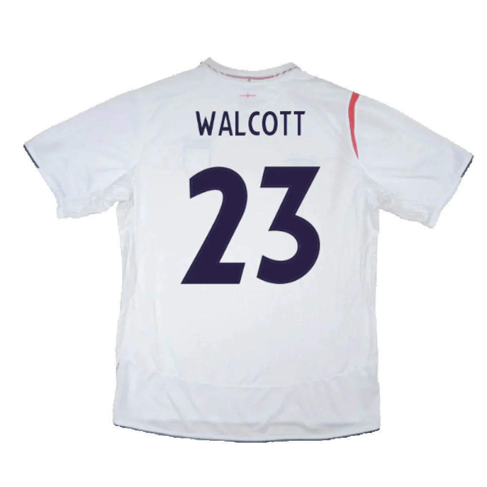 England 2005-2007 Home Shirt (XXL) (Very Good) (Very Good) (WALCOTT 23) - Image 2