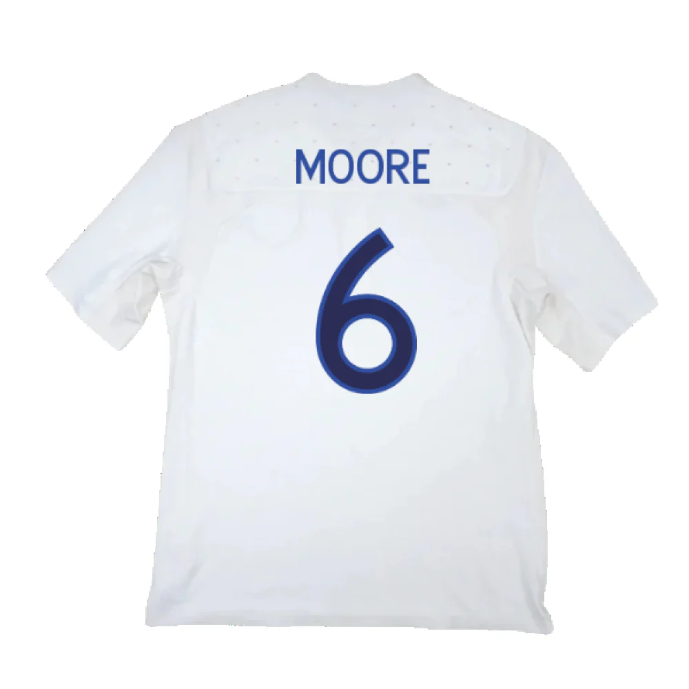 England 2009-10 Home Shirt (XXL) (Fair) (Moore 6) - Image 2