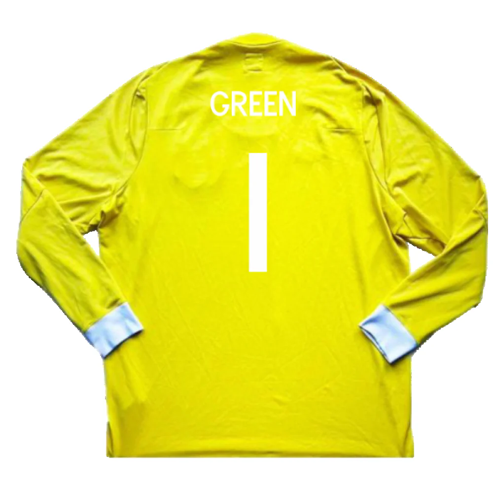 England 2010-11 Goalkeeper Home Shirt (M) #1 (Excellent) (Green 1) - Image 2