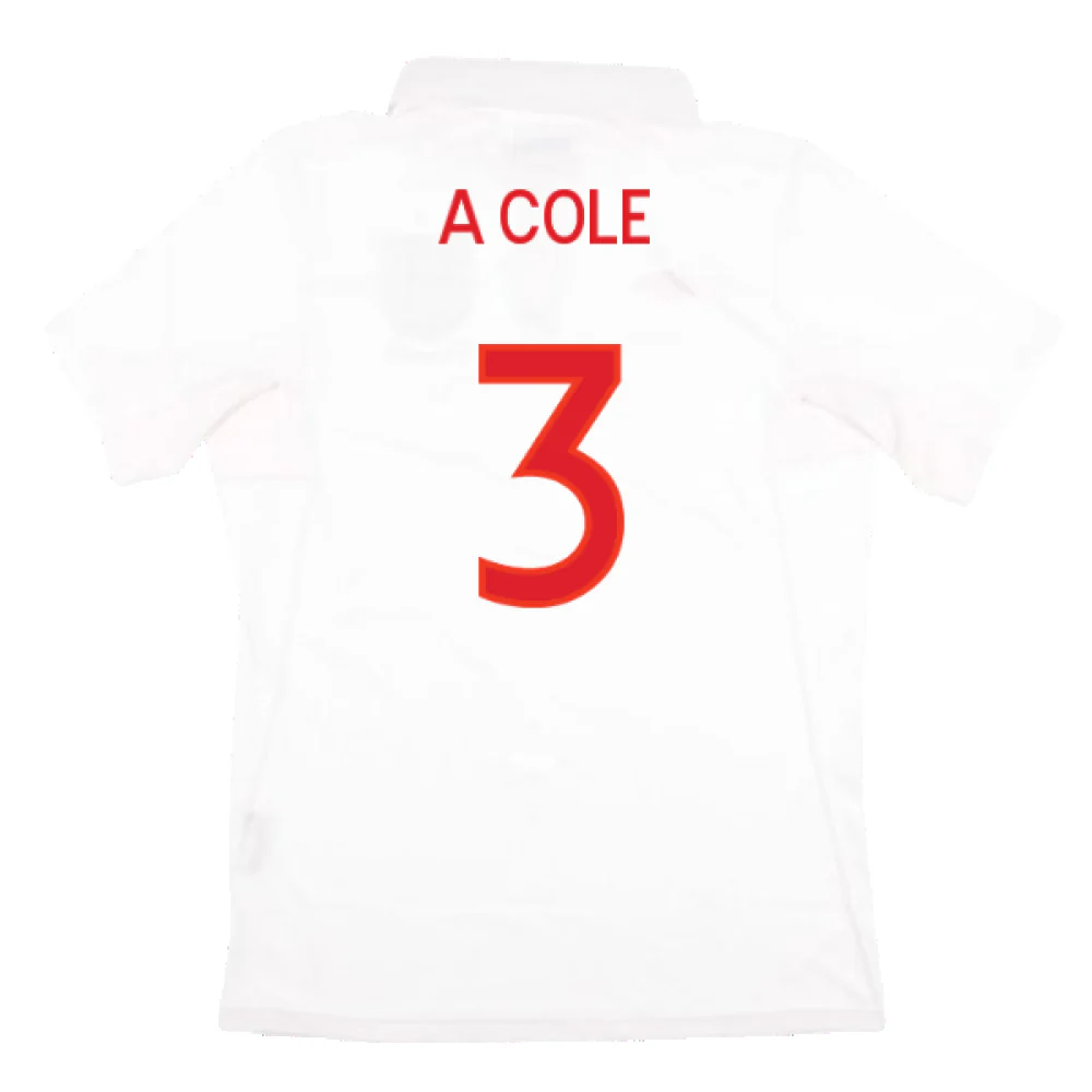 England 2010-11 Home Shirt (XL) (Good) (A COLE 3) - Image 2