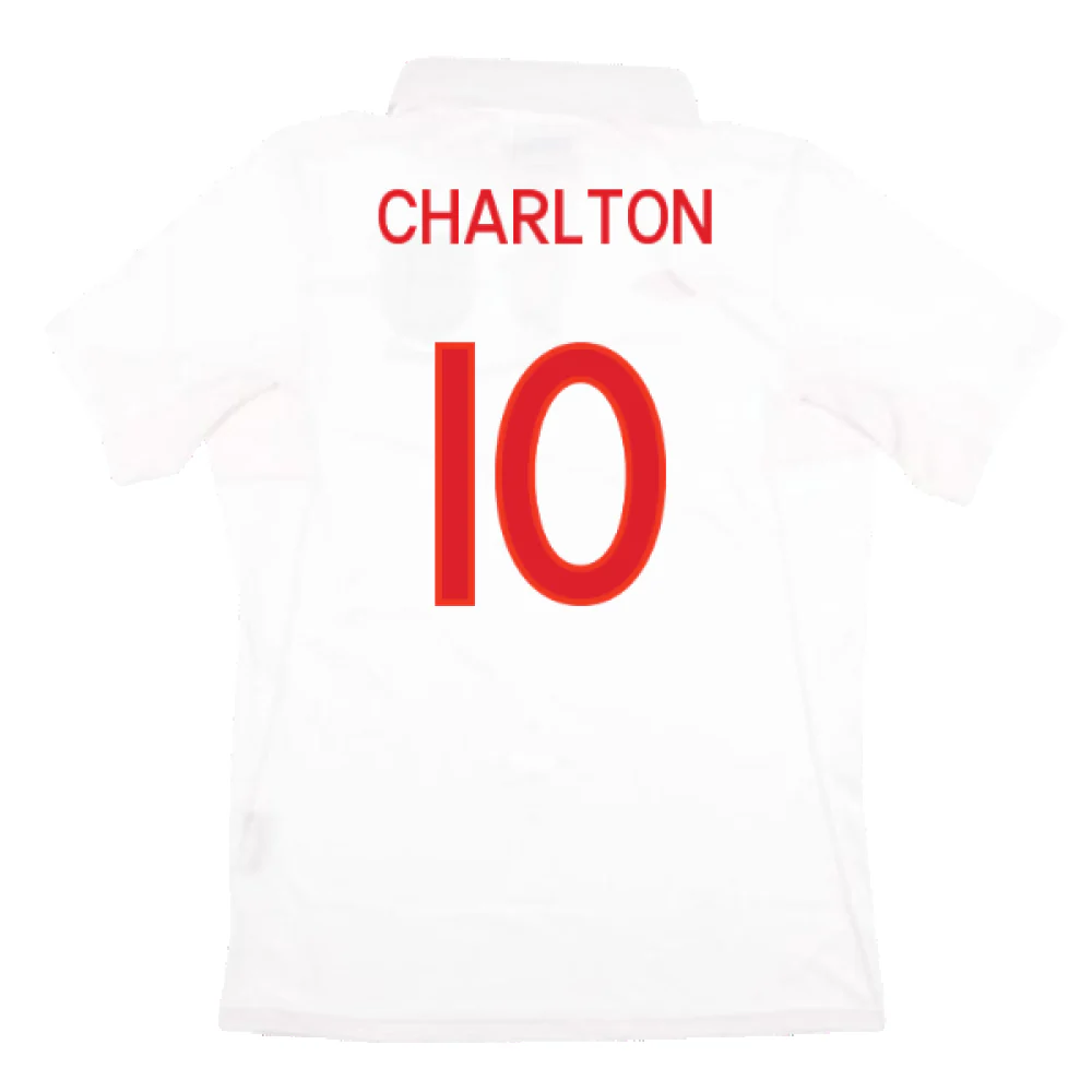 England 2010-12 Home Shirt (Good) (Charlton 10) - Image 2