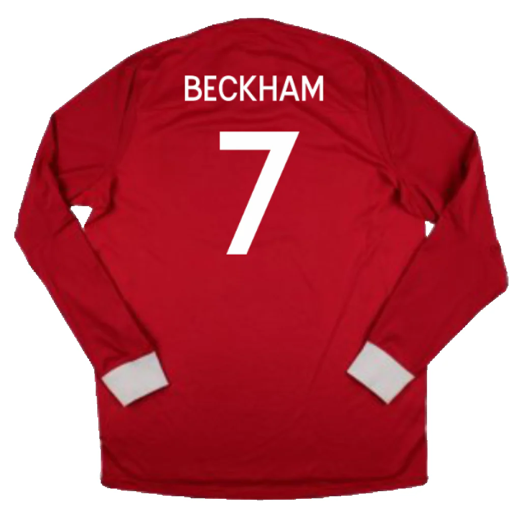 England 2010-2011 Away Shirt (M) (Excellent) (BECKHAM 7) - Image 2