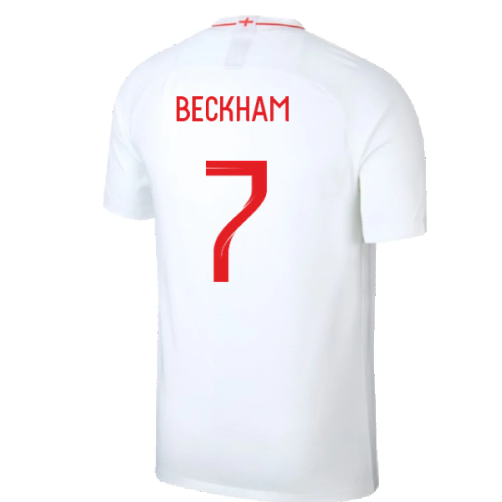 England 2018-19 Home Shirt (Infant M) (Excellent) (Beckham 7) - Image 2