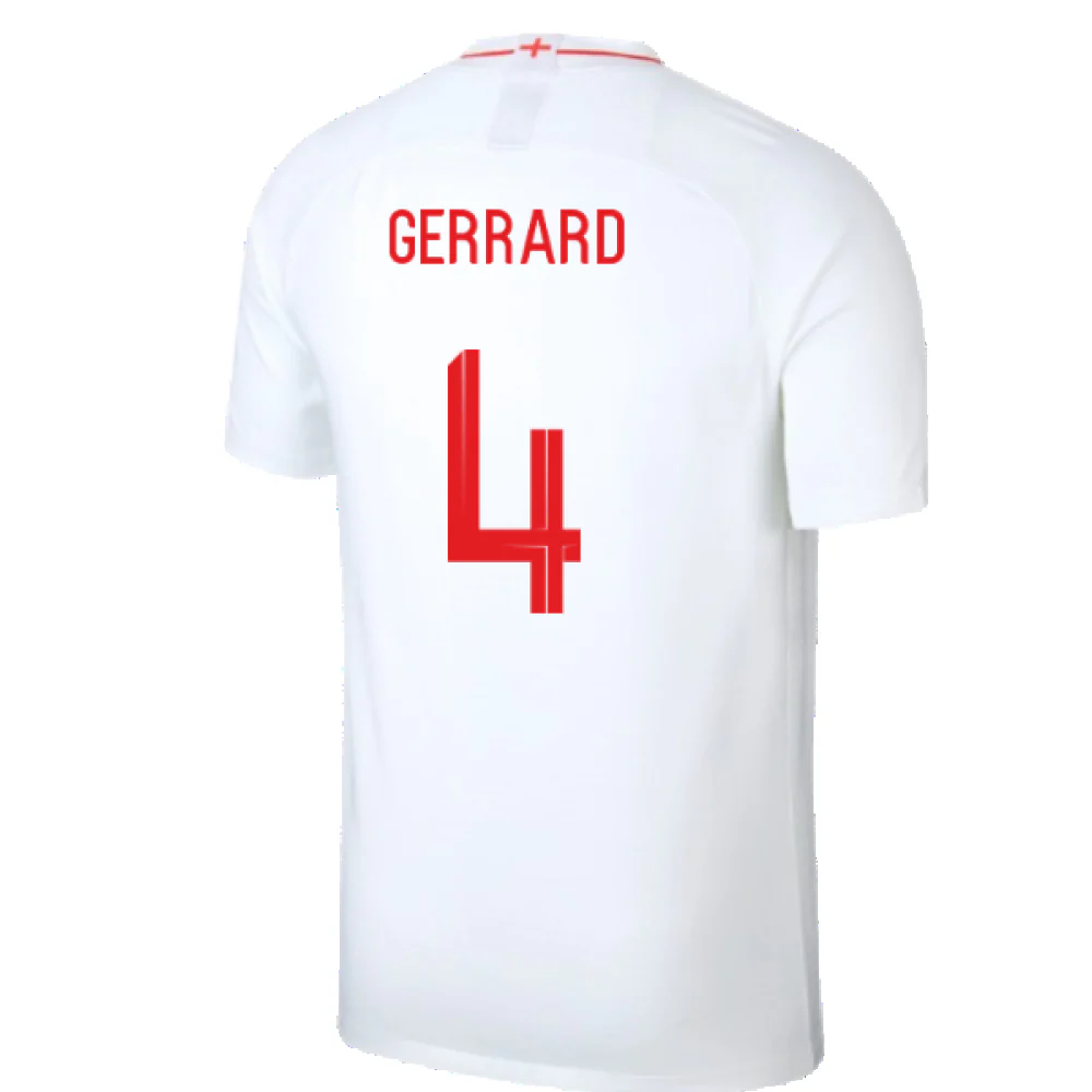 England 2018-19 Home Shirt (Infant M) (Excellent) (Gerrard 4) - Image 2