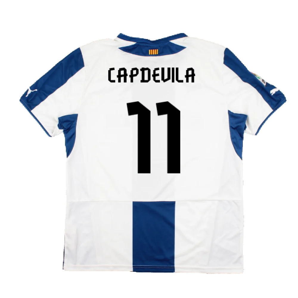 Espanyol 2013-14 Home Shirt (L) (Excellent) (Capdevila 11) - Image 2