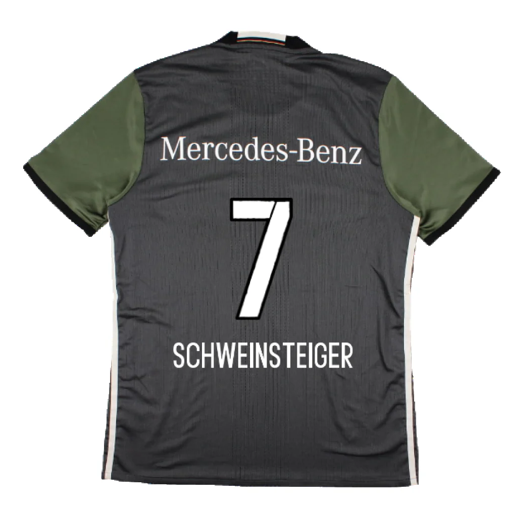 Germany 2016-17 Away Match Issue Shirt (L) (Excellent) (Schweinsteiger 7) - Image 2