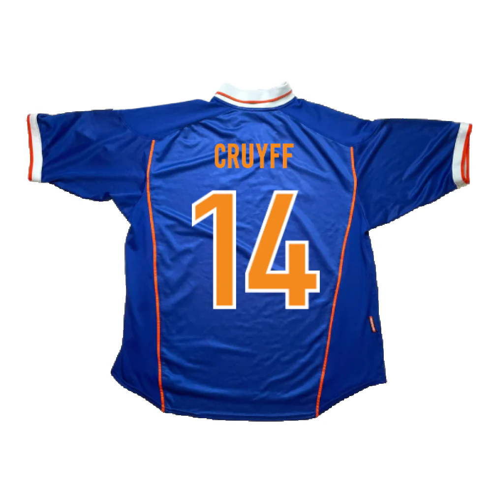 Holland 1998-2000 Away Shirt (Excellent) (Cruyff 14) - Image 2