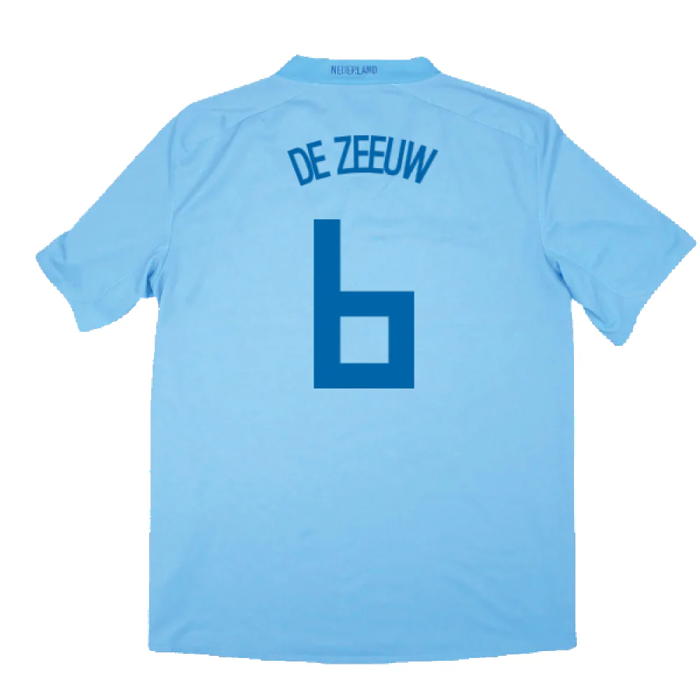 Holland 2008-09 Away Shirt (S) (Good) (De Zeeuw 6) - Image 2