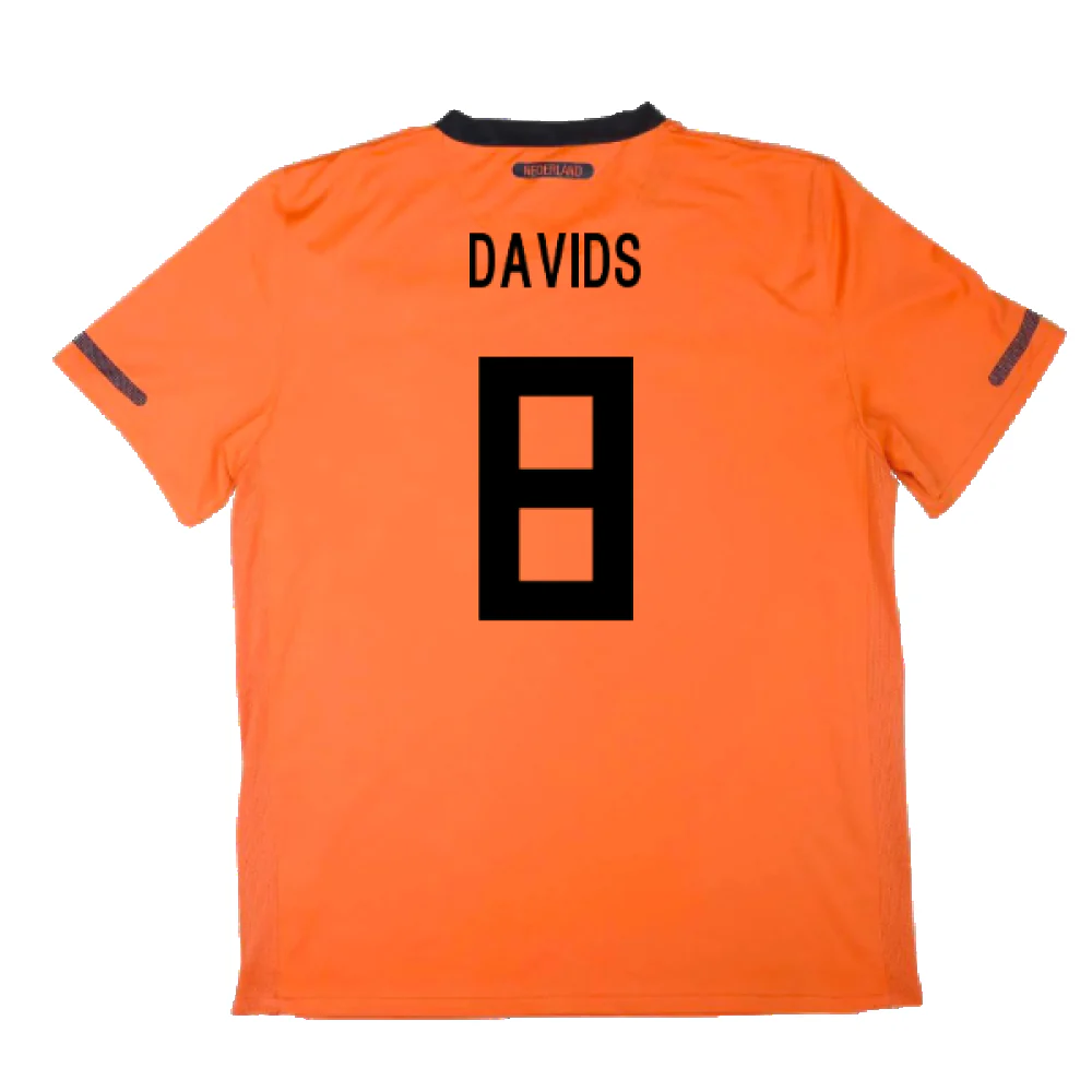Holland 2010-11 Home Shirt (S) (Excellent) (Davids 8) - Image 2