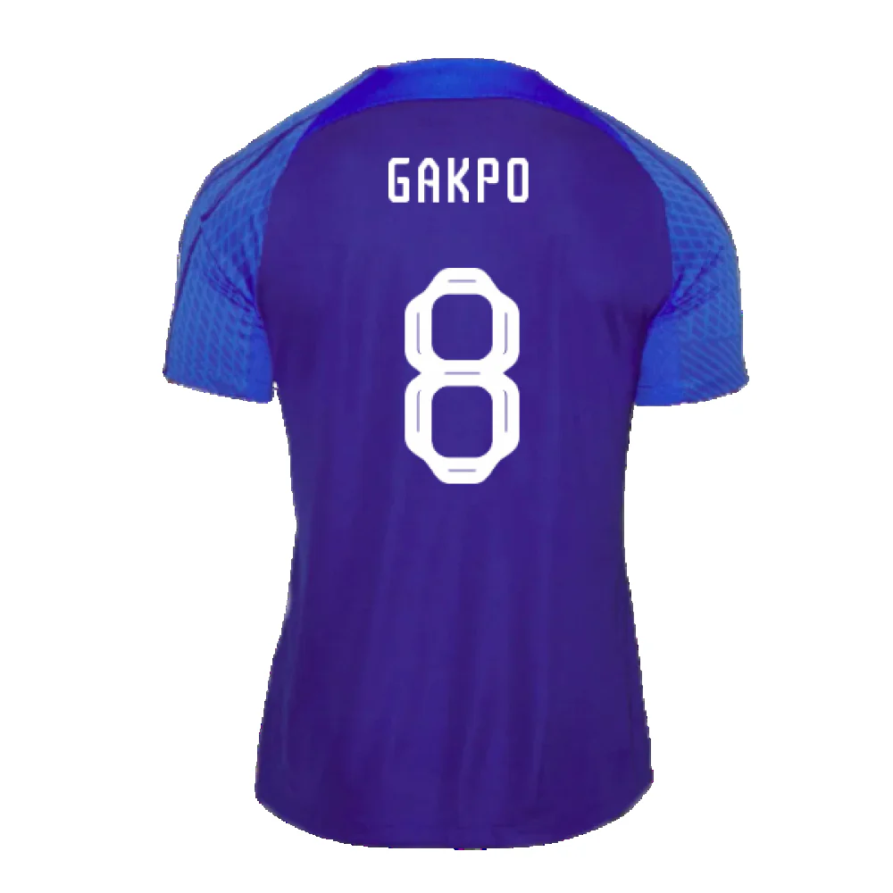 Holland 2022-23 Nike Training Shirt (L) (GAKPO 8) (Excellent) - Image 2