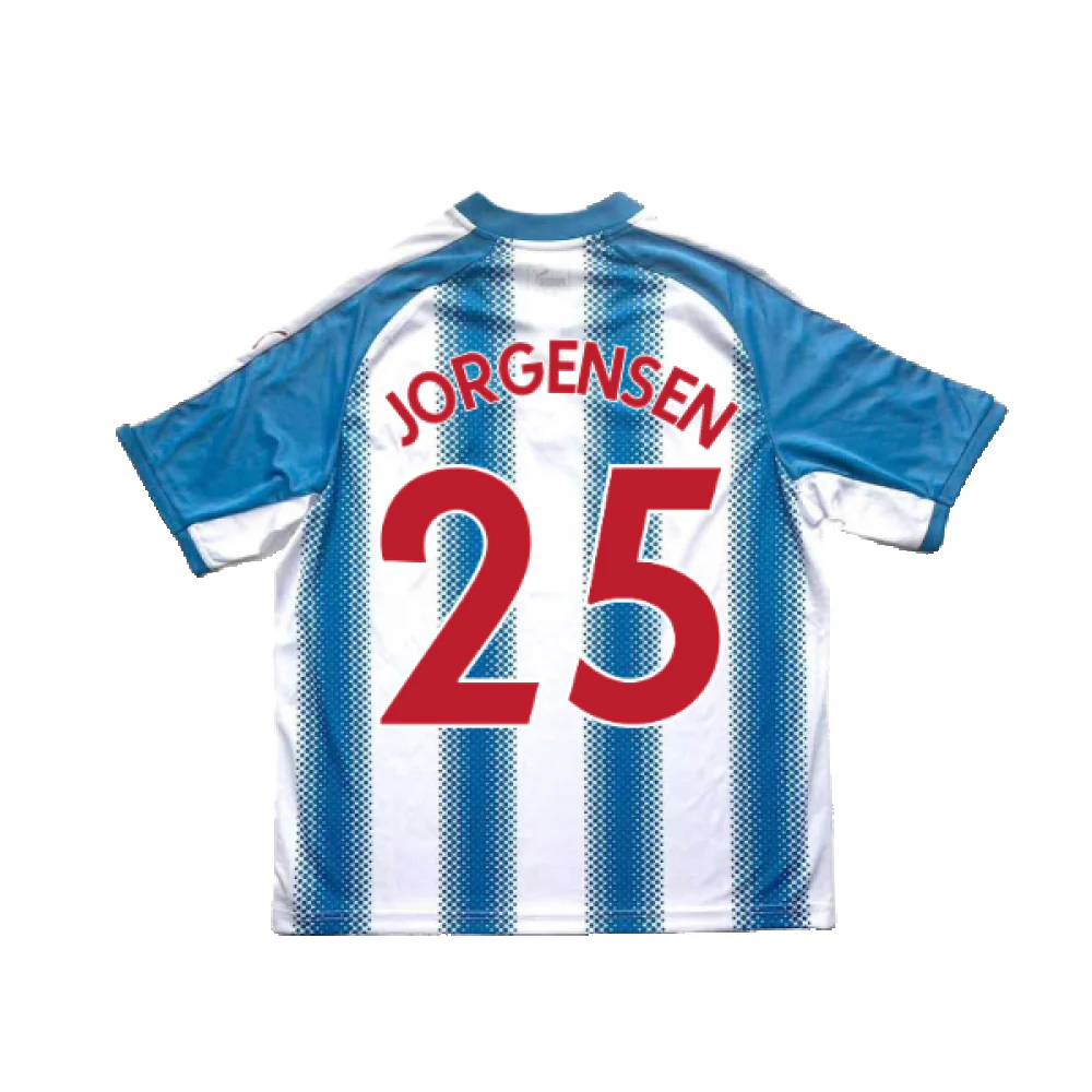 Huddersfield 2017-18 Home Shirt (2XL) (Mint) (Jorgensen 25) - Image 2