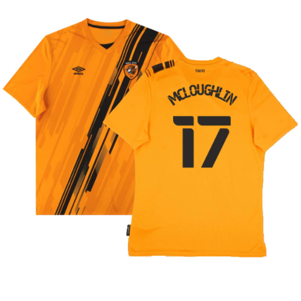 Hull City 2021-22 Home Shirt (Sponsorless) (L) (Excellent) (McLoughlin 17)