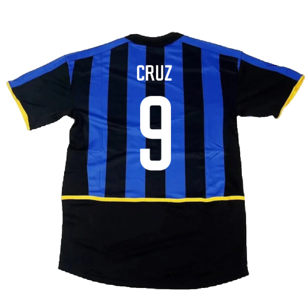 Inter Milan 2002-03 Home Shirt (Very Good) (Cruz 9) - Image 2
