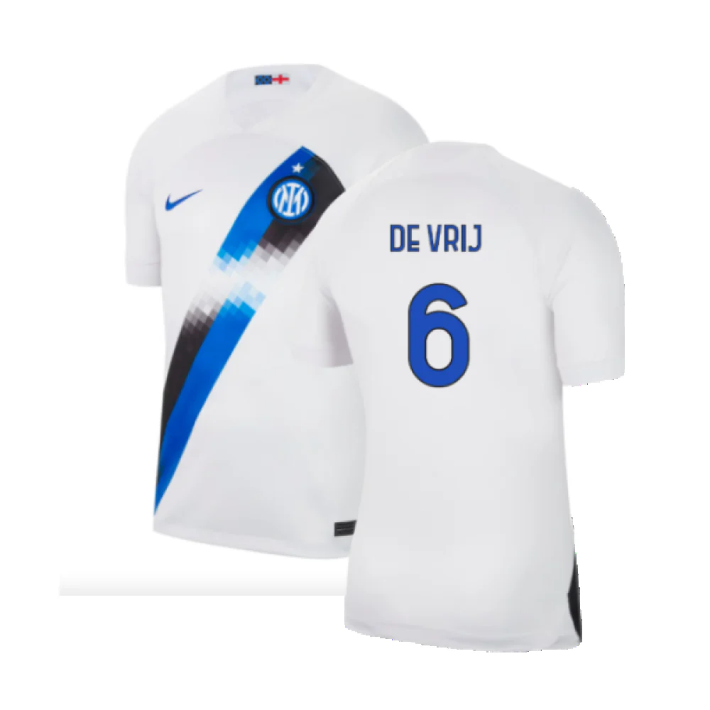 Inter Milan 2023-24 Away Shirt (Sponsorless) (M) (De Vrij 6) (BNWT)
