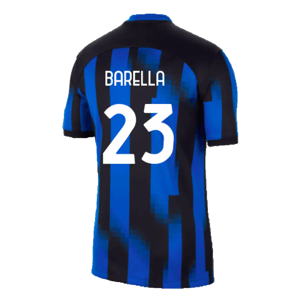 Inter Milan 2023-24 Home Shirt (SB) (Barella 23) (Excellent) - Image 2