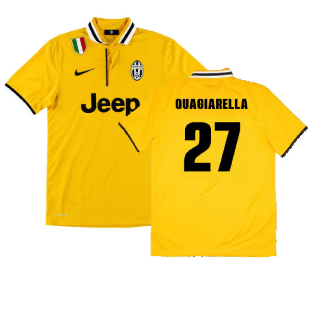 Juventus 2013-14 Away Shirt (S) (Mint) (Quagiarella 27)