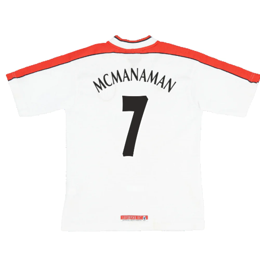 Liverpool 1998-2000 Away Shirt (S) (Excellent) (MCMANAMAN 7) - Image 2