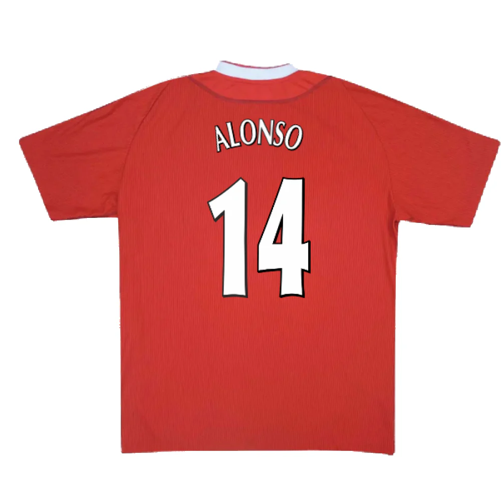 Liverpool 2002-04 Home Shirt (2XL) (Excellent) (ALONSO 14) - Image 2