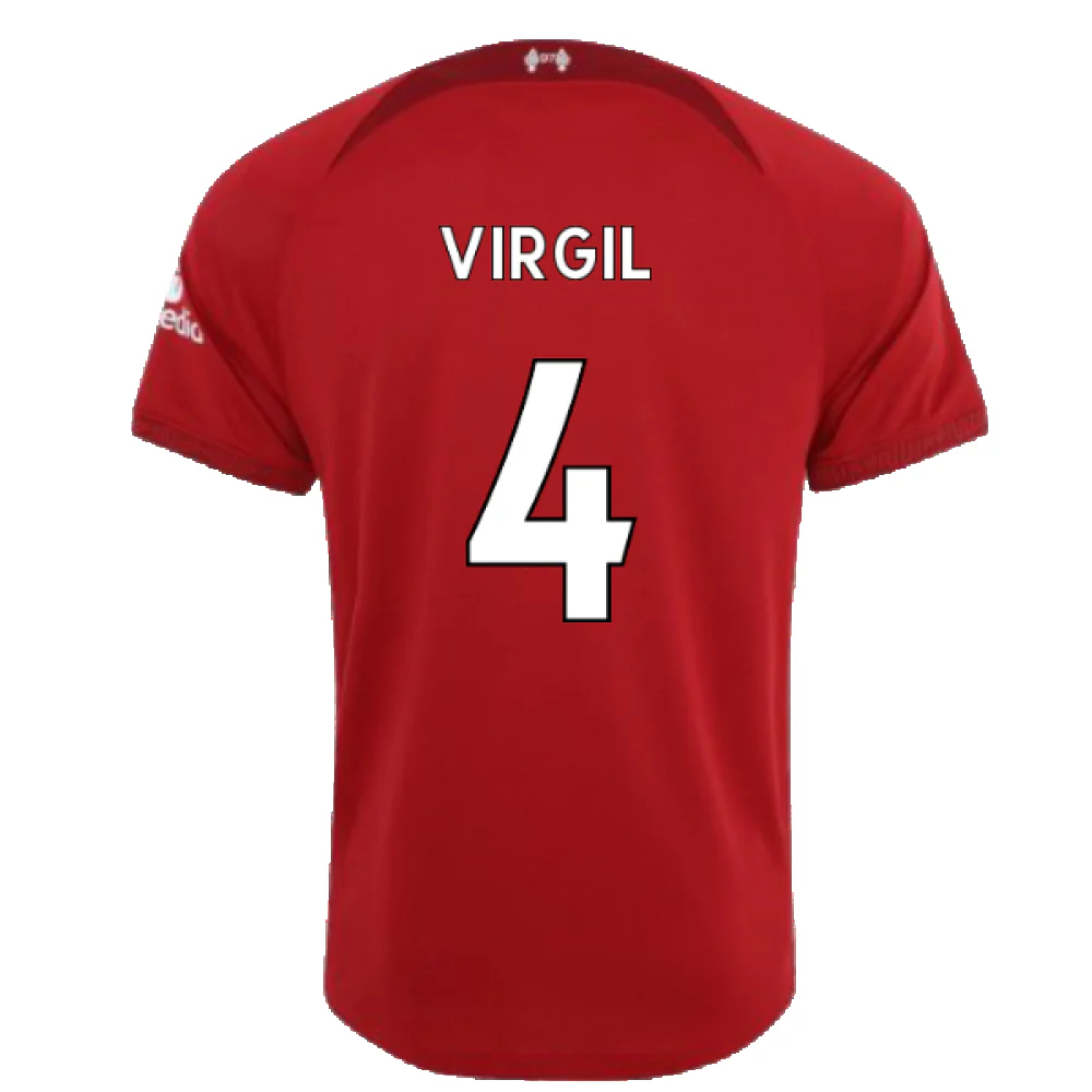 Liverpool 2022-23 Home Shirt (S) (Excellent) (VIRGIL 4) - Image 2