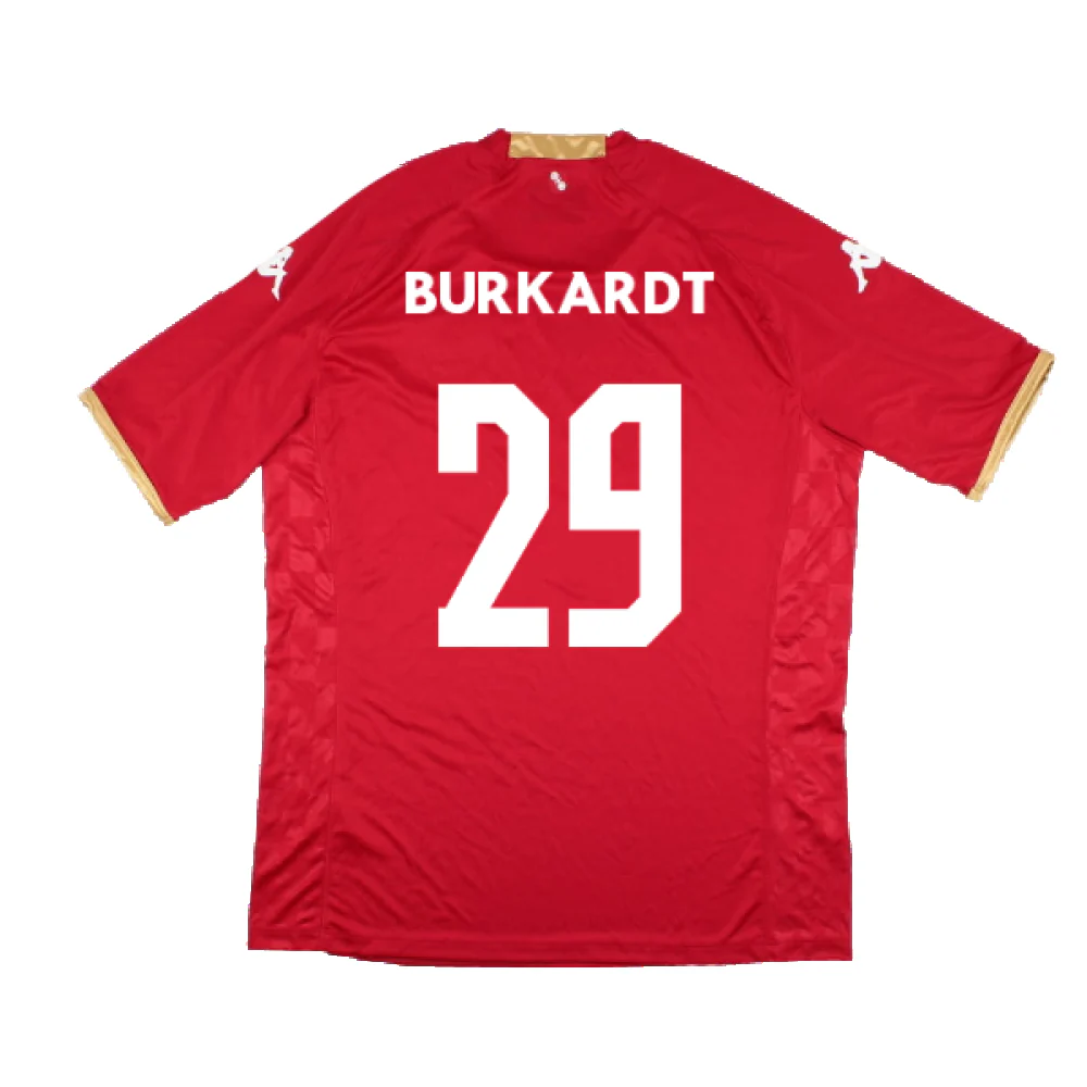 Mainz 05 2022-23 Home Shirt (Sponsorless) (3XL) (Mint) (Burkardt 29) - Image 2