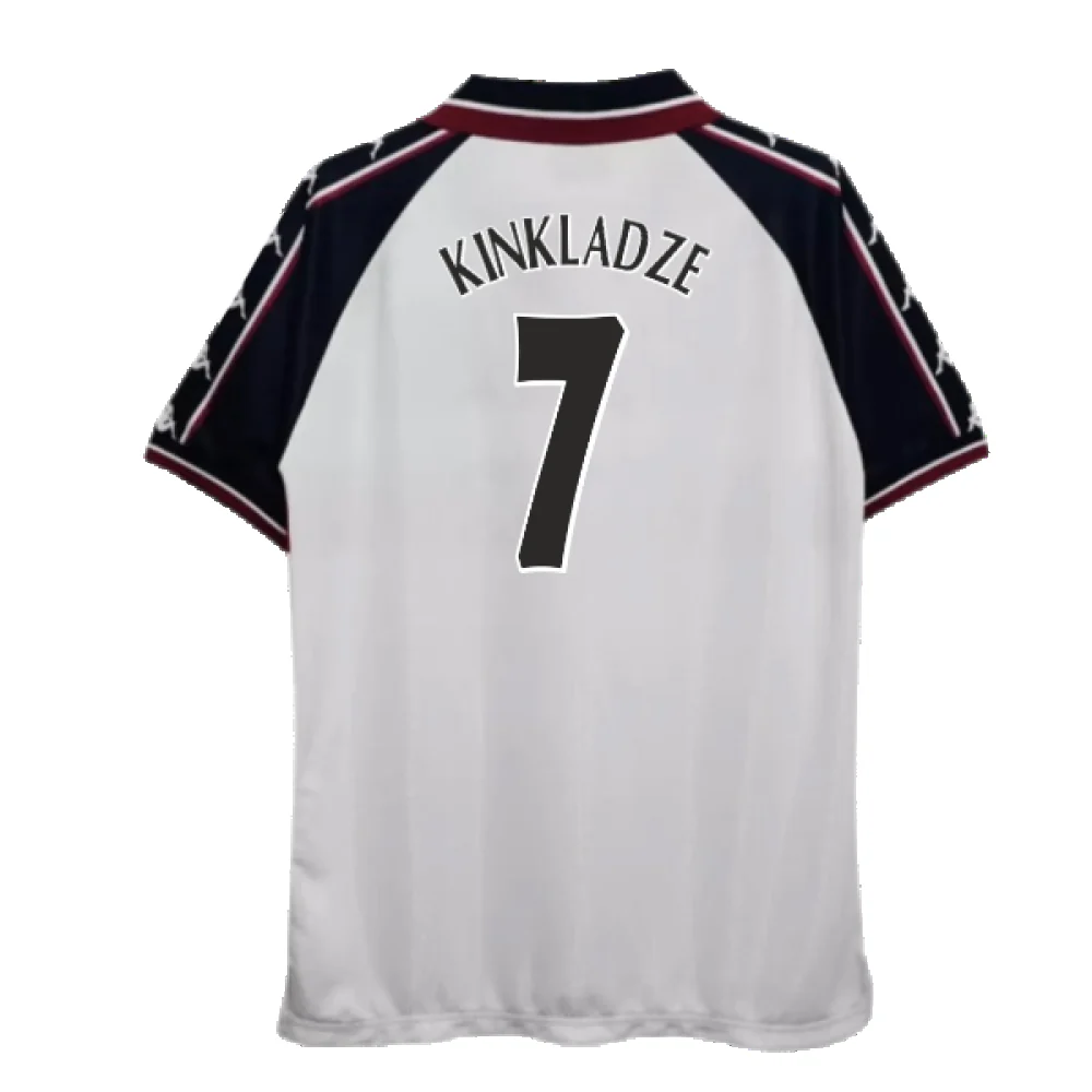 Manchester City 1997-98 Away Shirt (XL) (Good) (Kinkladze 7) - Image 2