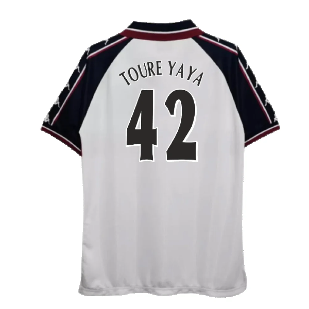 Manchester City 1997-98 Away Shirt (XL) (Good) (TOURE YAYA 42) - Image 2