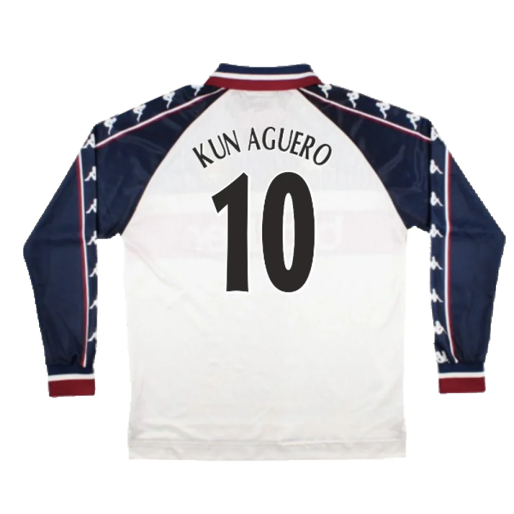 Manchester City 1997-99 Away Long Sleeve Shirt (M) (Very Good) (KUN AGUERO 10) - Image 2