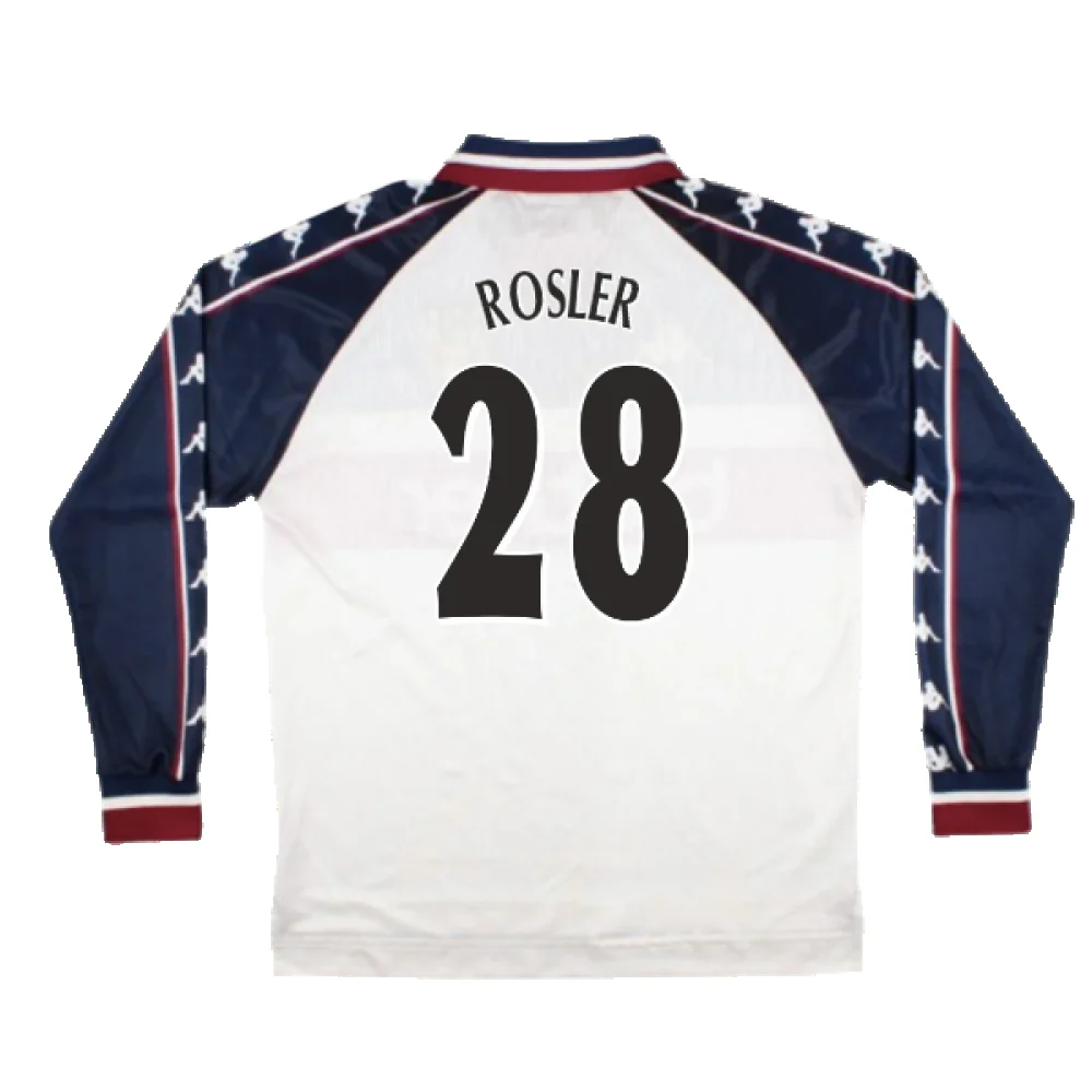 Manchester City 1997-99 Away Long Sleeve Shirt (M) (Very Good) (Rosler 28) - Image 2