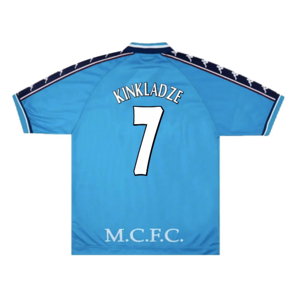 Manchester City 1997-99 Home Shirt (XL) (Excellent) (Kinkladze 7) - Image 2
