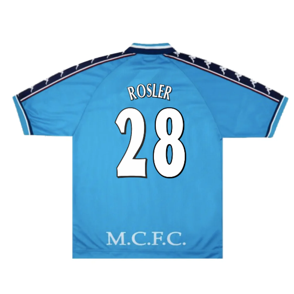 Manchester City 1997-99 Home Shirt (XL) (Excellent) (Rosler 28) - Image 2