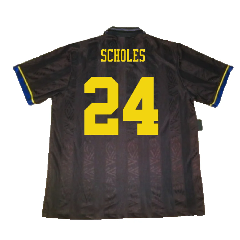 Manchester United 1993-1995 Away Shirt (XXL) (Excellent) (Scholes 24) - Image 2