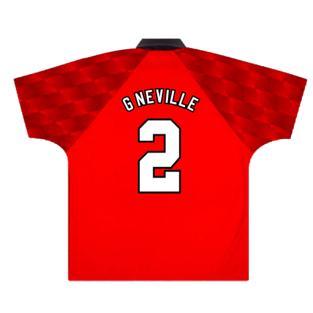 Manchester United 1996-98 Home (M) (Very Good) (G Neville 2) - Image 2