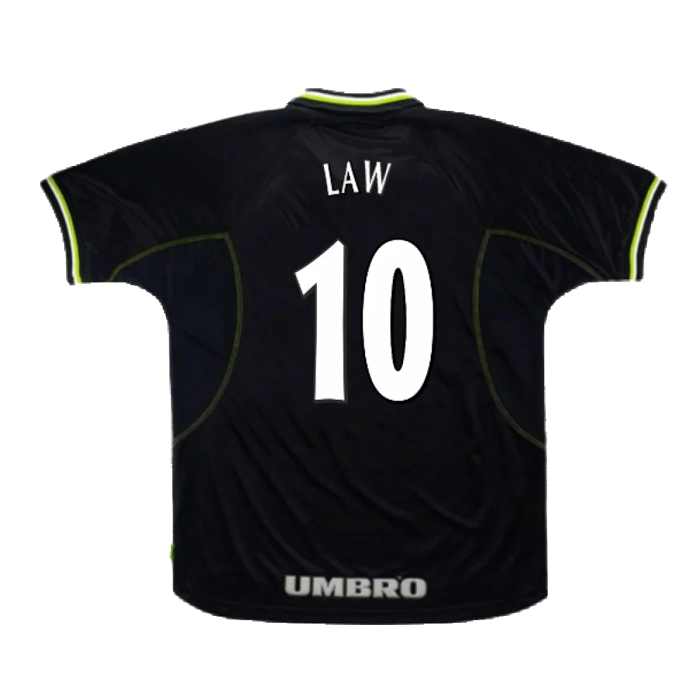 Manchester United 1998-99 Third Shirt (XL) (Excellent) (Law 10) - Image 2