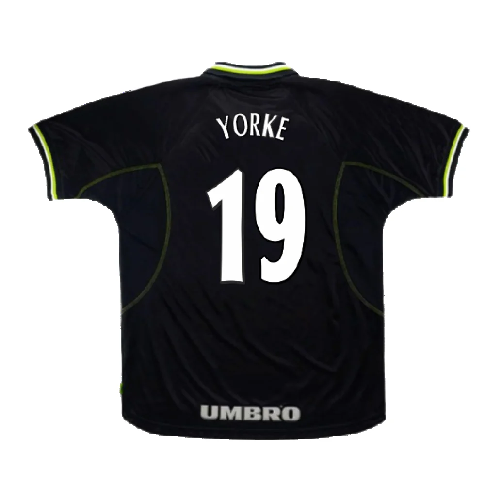 Manchester United 1998-99 Third Shirt (XL) (Excellent) (Yorke 19) - Image 2