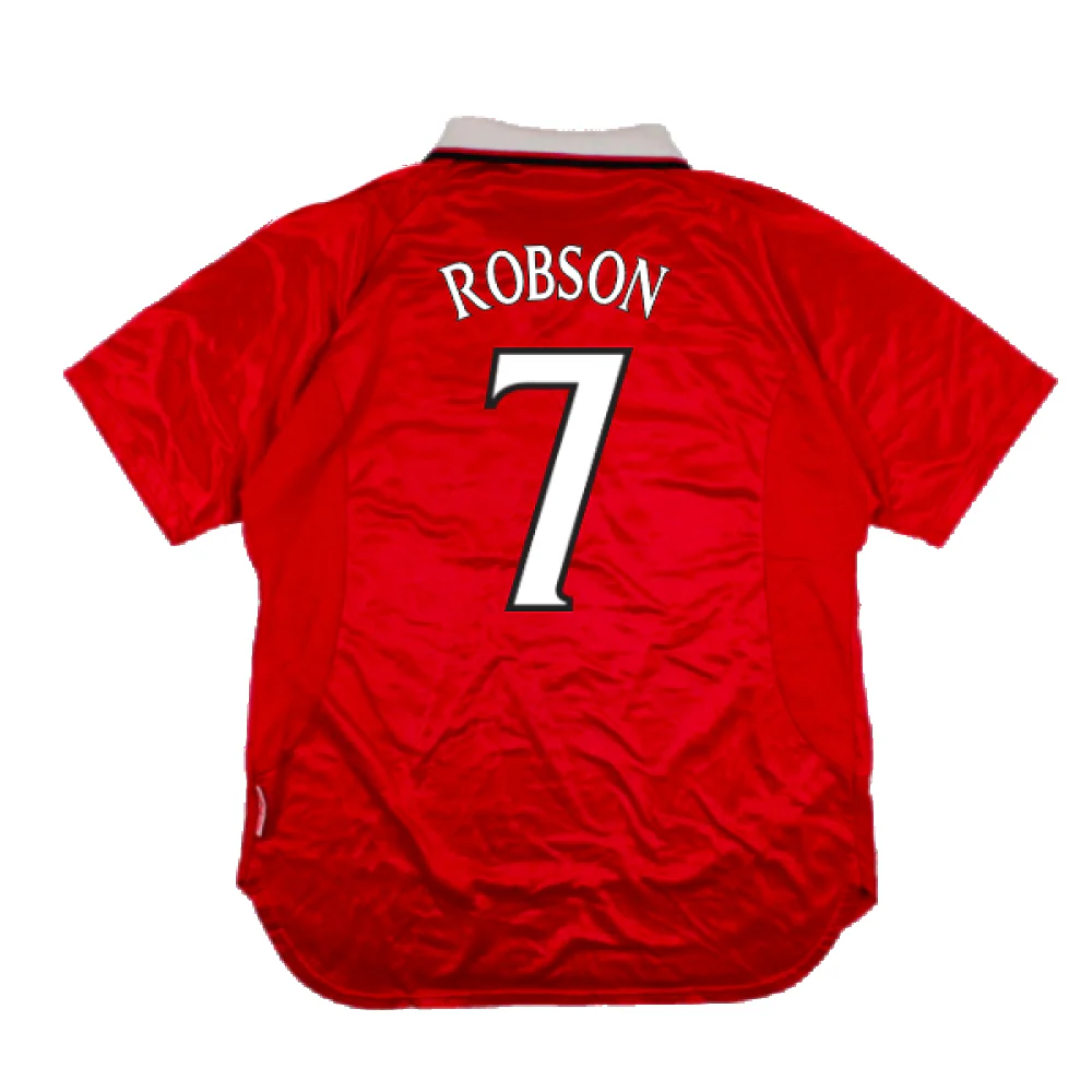 Manchester United 1999-2000 Champions League Home Shirt (XXL) (Excellent) (Robson 7) - Image 2