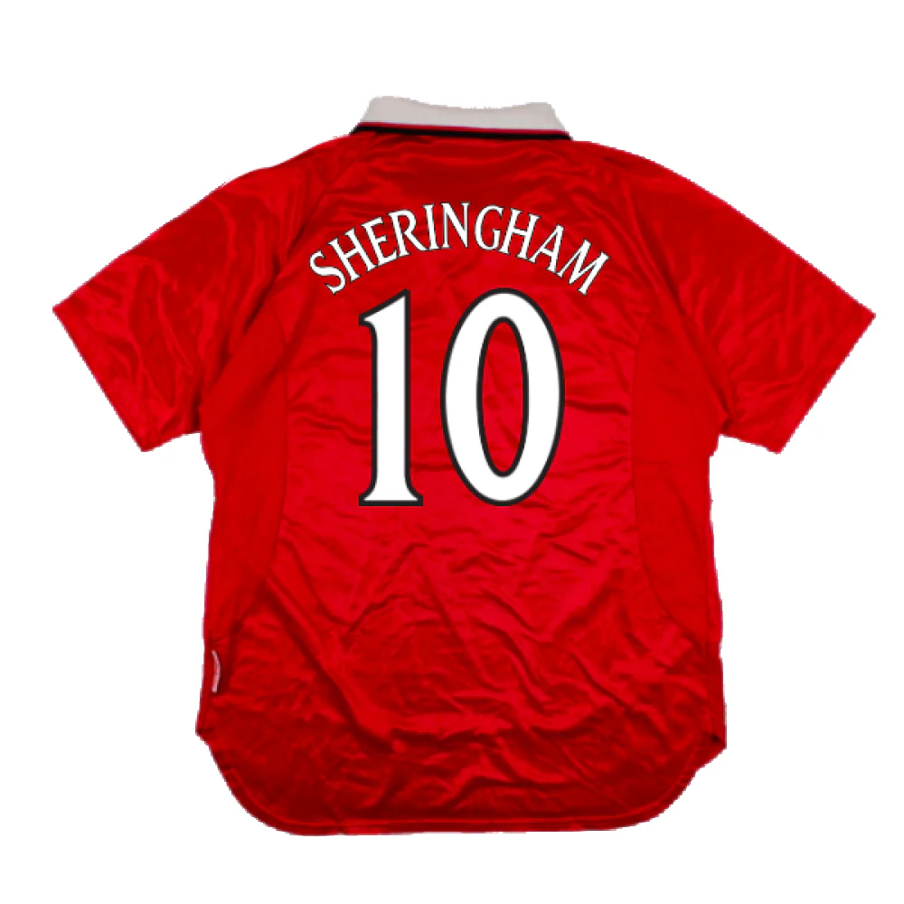 Manchester United 1999-2000 Champions League Home Shirt (XXL) (Excellent) (Sheringham 10) - Image 2