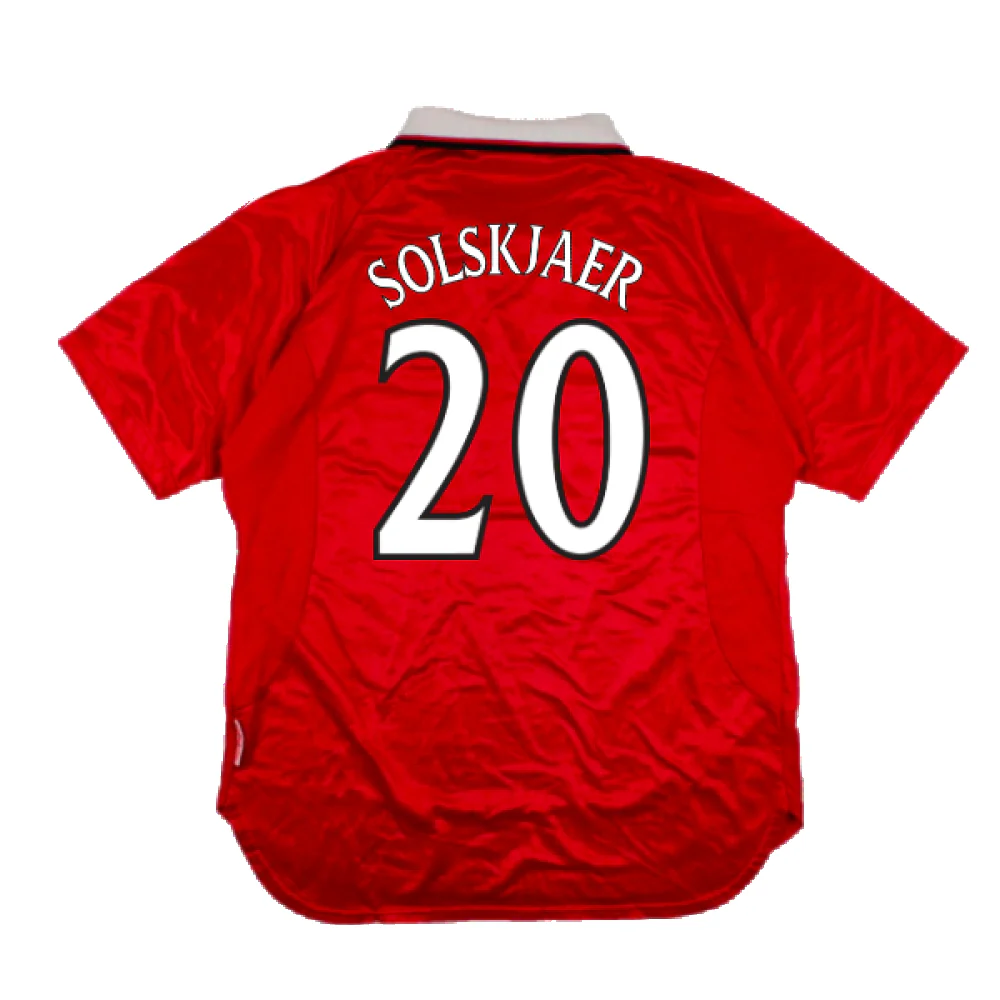 Manchester United 1999-2000 Champions League Home Shirt (XXL) (Excellent) (Solskjaer 20) - Image 2