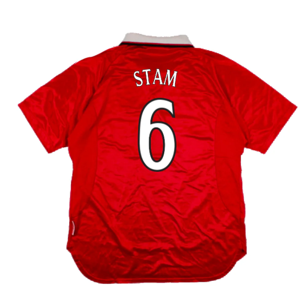 Manchester United 1999-2000 Champions League Home Shirt (XXL) (Excellent) (Stam 6) - Image 2