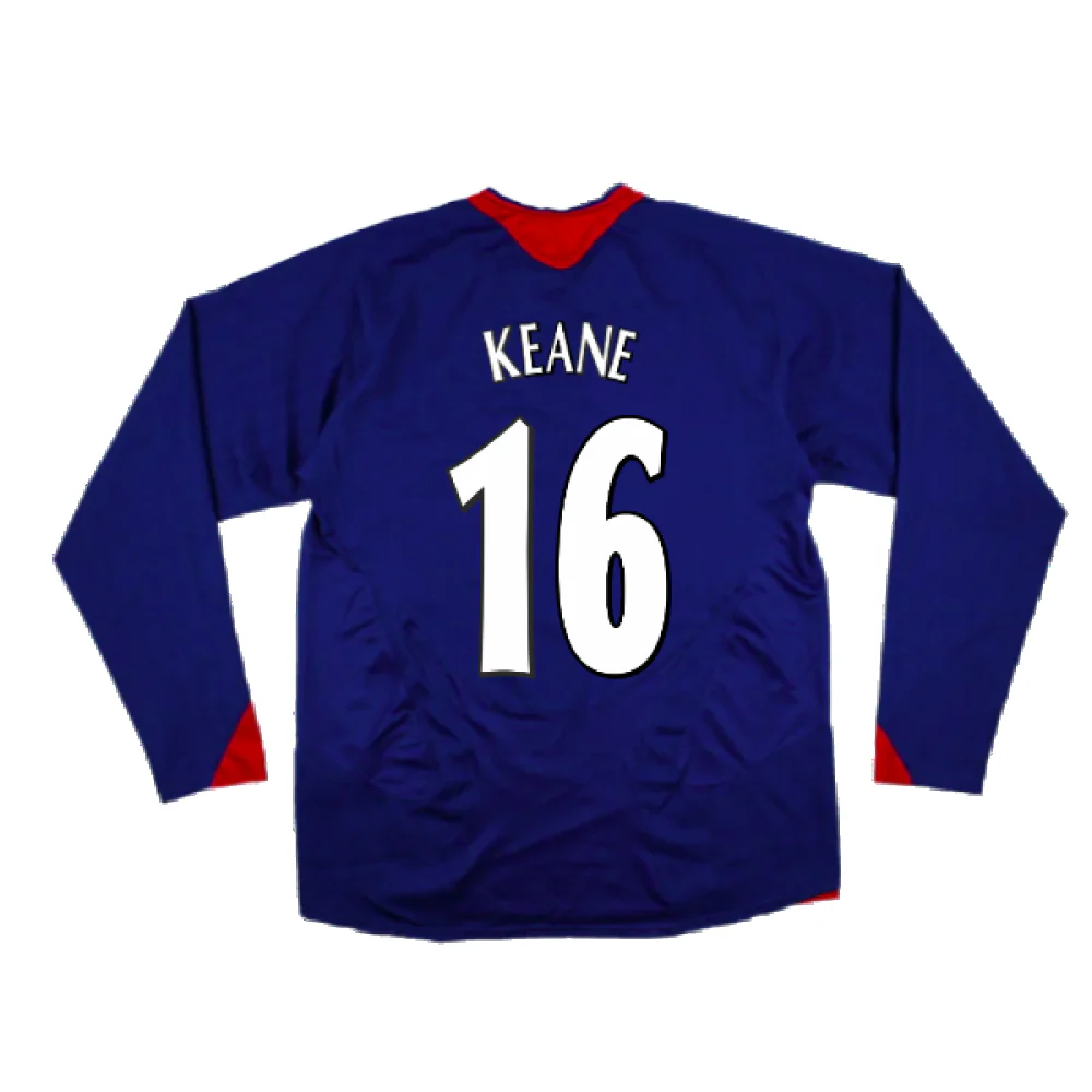 Manchester United 2005-06 Long Sleeve Away Shirt (M) (Excellent) (KEANE 16) - Image 2