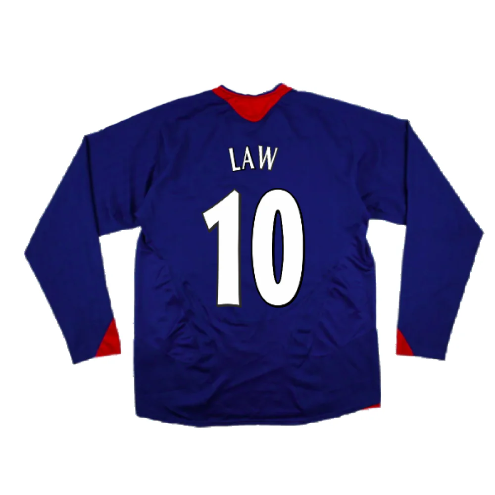 Manchester United 2005-06 Long Sleeve Away Shirt (M) (Excellent) (LAW 10) - Image 2