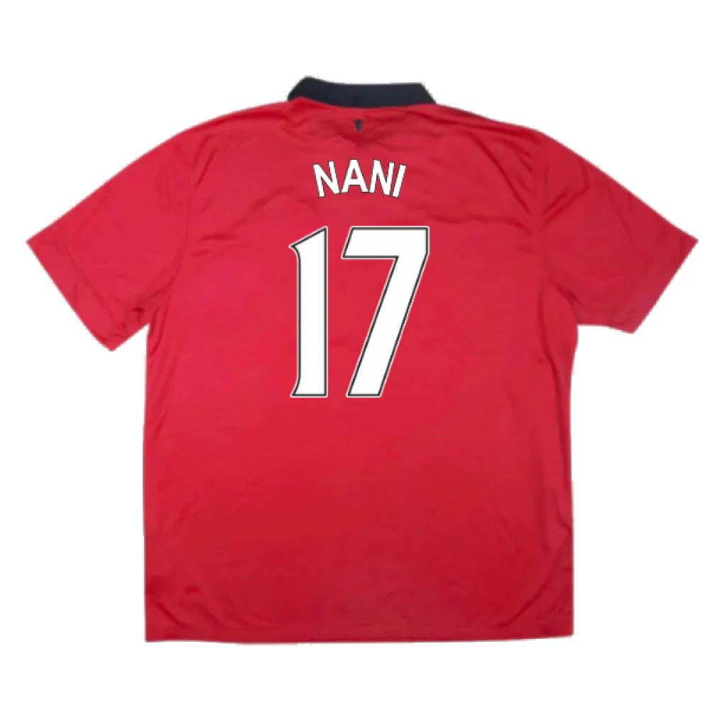 Manchester United 2013-14 Home (Excellent) (Nani 17) - Image 2